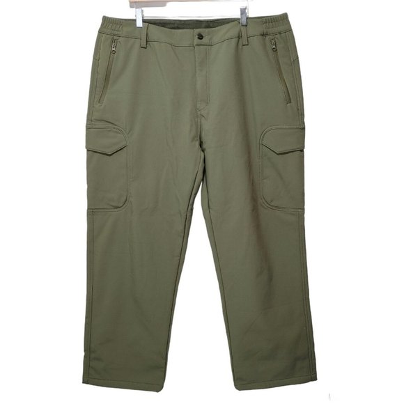 Free Soldier Windproof Softshell Fleece Lined Cargo Snow Pants Men's Sz 42 - Picture 2 of 12